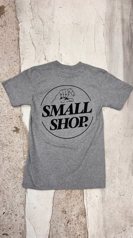 Small Shop Logo Tee - Cool Grey